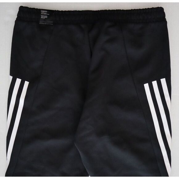 adidas IC6710 Men's Sz XL Black/White 3-Stripe Sweatpants & L/S Hoodie - Picture 14 of 16